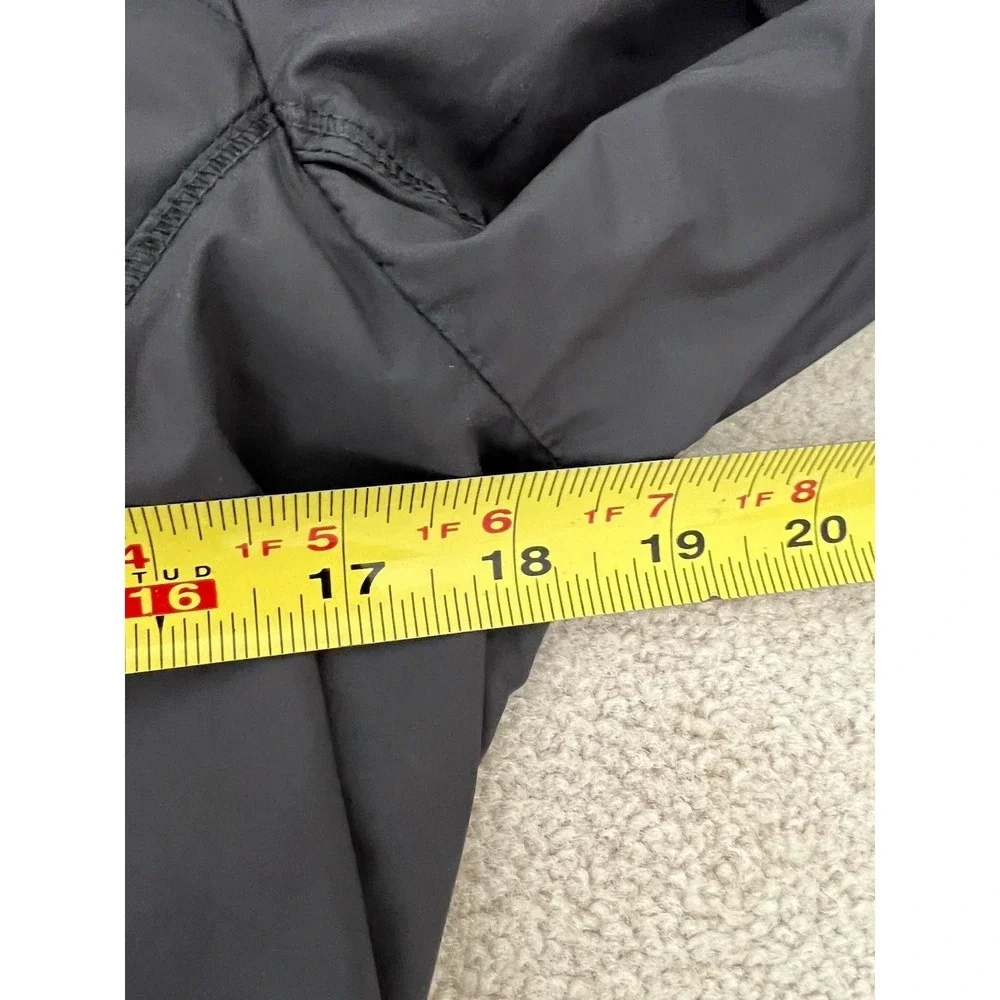 Lululemon Black Puffy Windbreaker Removable Hood Size 8